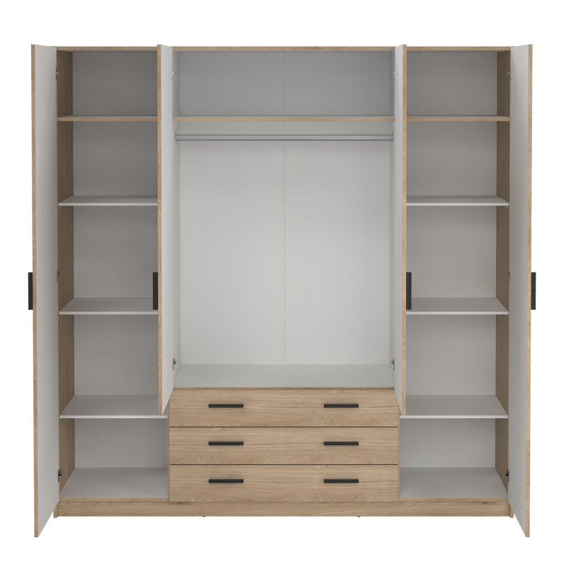 Sprint Manufactured Wood Wardrobe, Hickory