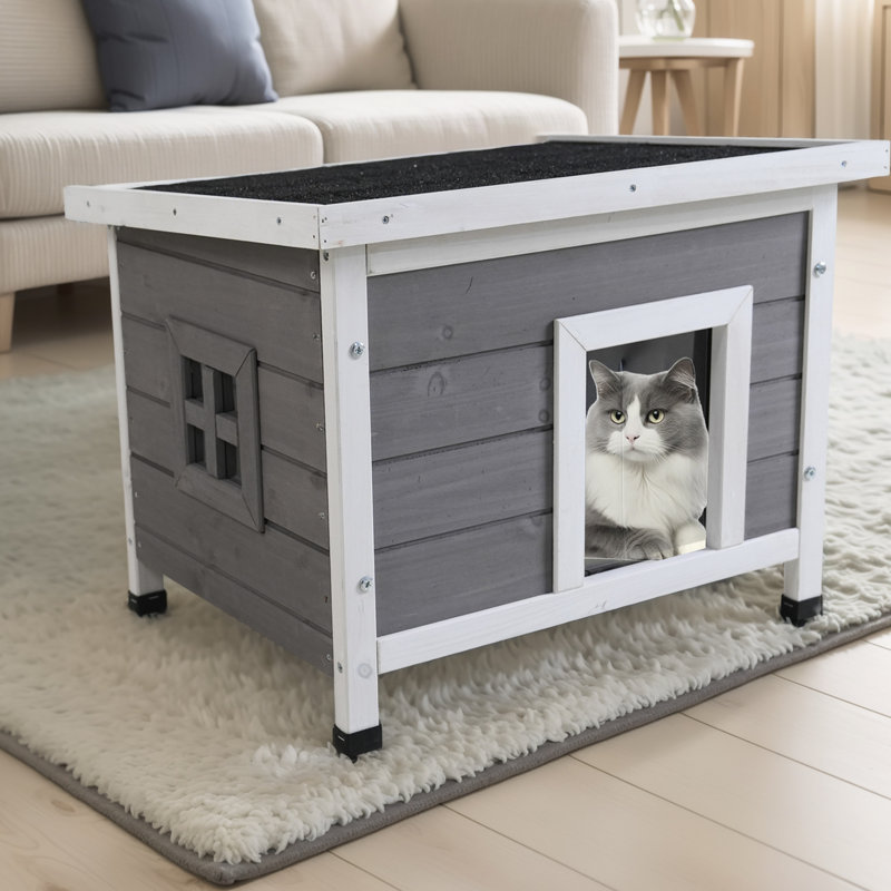 Abri pour animaux polyvalent pour l'extérieur pour petits animaux, résistant aux intempéries et élégant