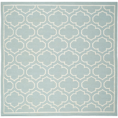 Tapis géométrique tissé à la main à motif banane en soie / laine / coton Rodgers