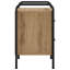 40 cm W Galvanised Steel Bedside Table