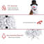 Snowman 72' H Artificial Pine Christmas Tree
