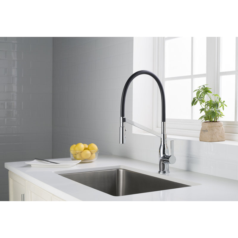 Robinet de cuisine à poignée simple pull out Murray, Chrome