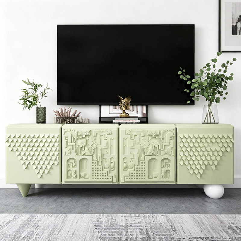 Meuble télé simple et créatif, Vert