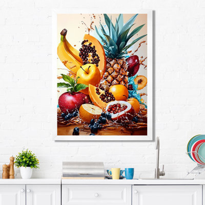 Fruits Explosion Kitchen Dreams I - Fruits Canvas Print
