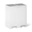 82-Liter Stainless Steel Dual-Bin Step Trash Can-1359391579