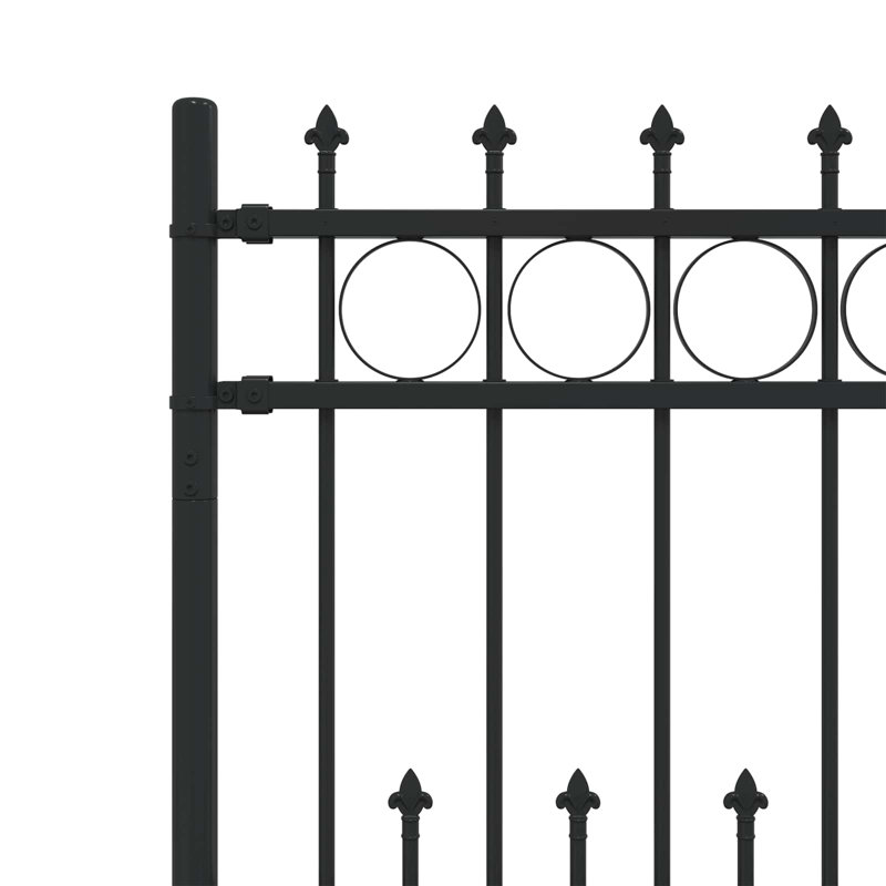 Powder-Coated Steel Fence Panels Included, 130cm H x 200cm W