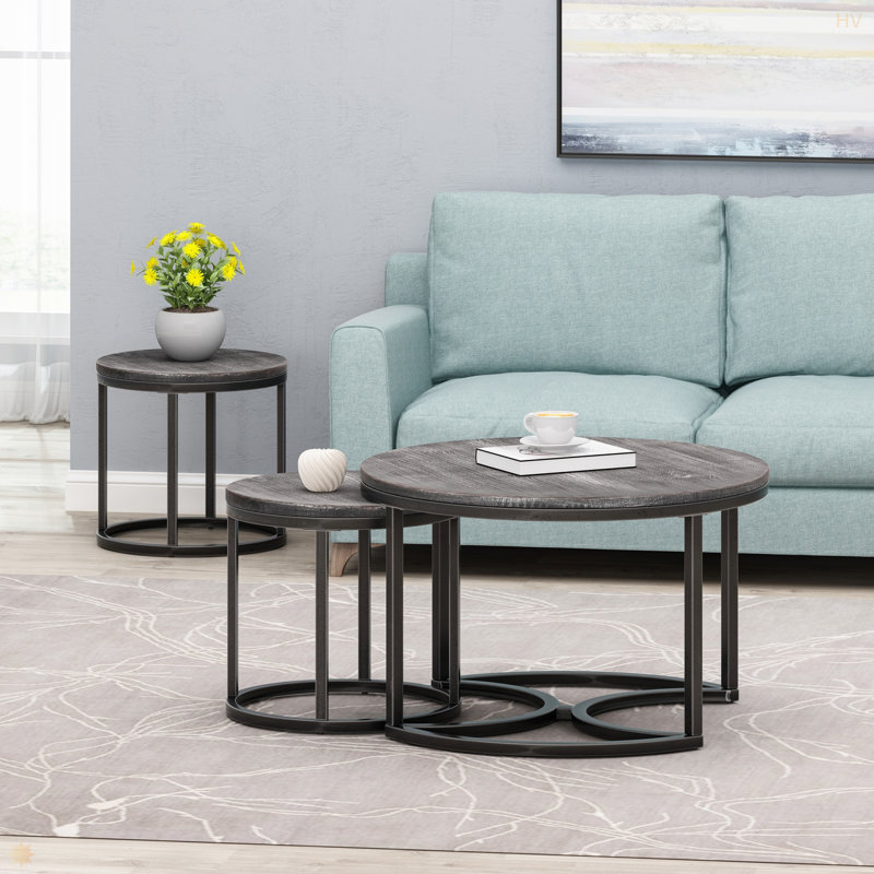 Ensemble de tables basses, Gris