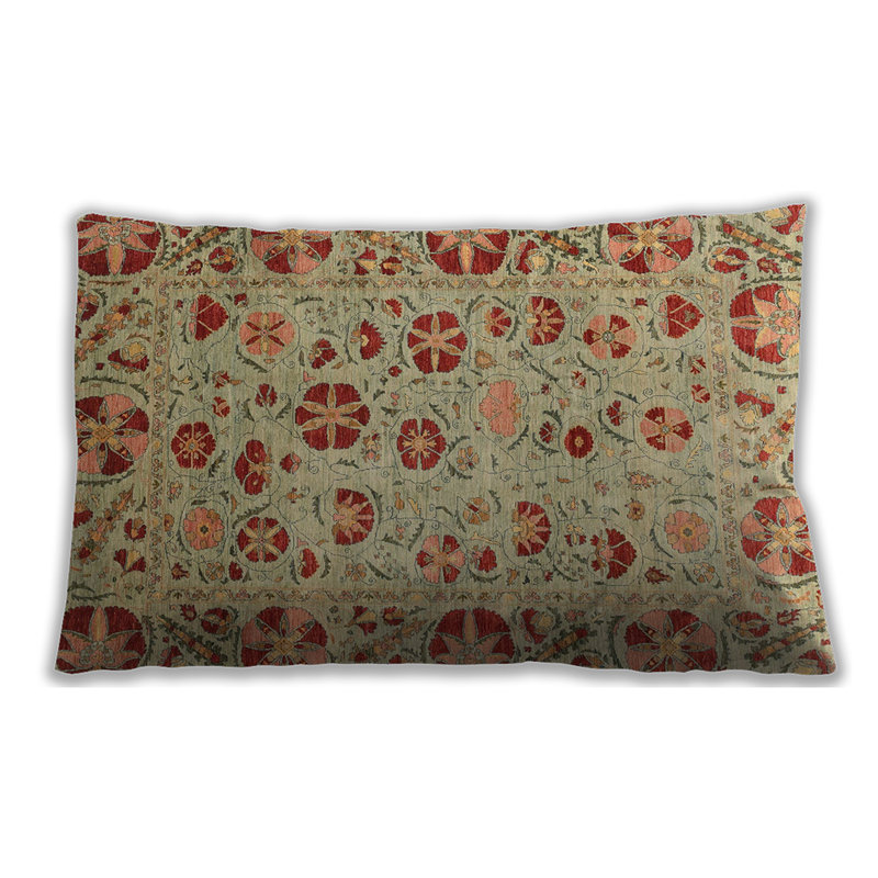 Coussin abstrait lombaire Abstract 3804, Microsuède