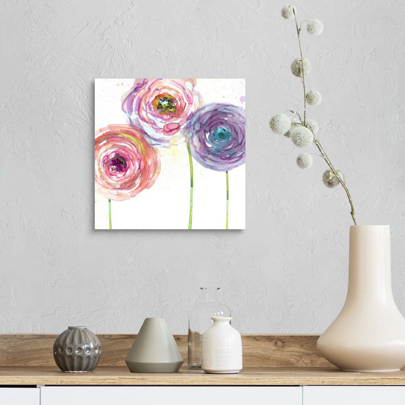 Summer Fields II - reproduction d'art sur toile, Toile tendue, H 12 po x l 12 po x P 1,25 po
