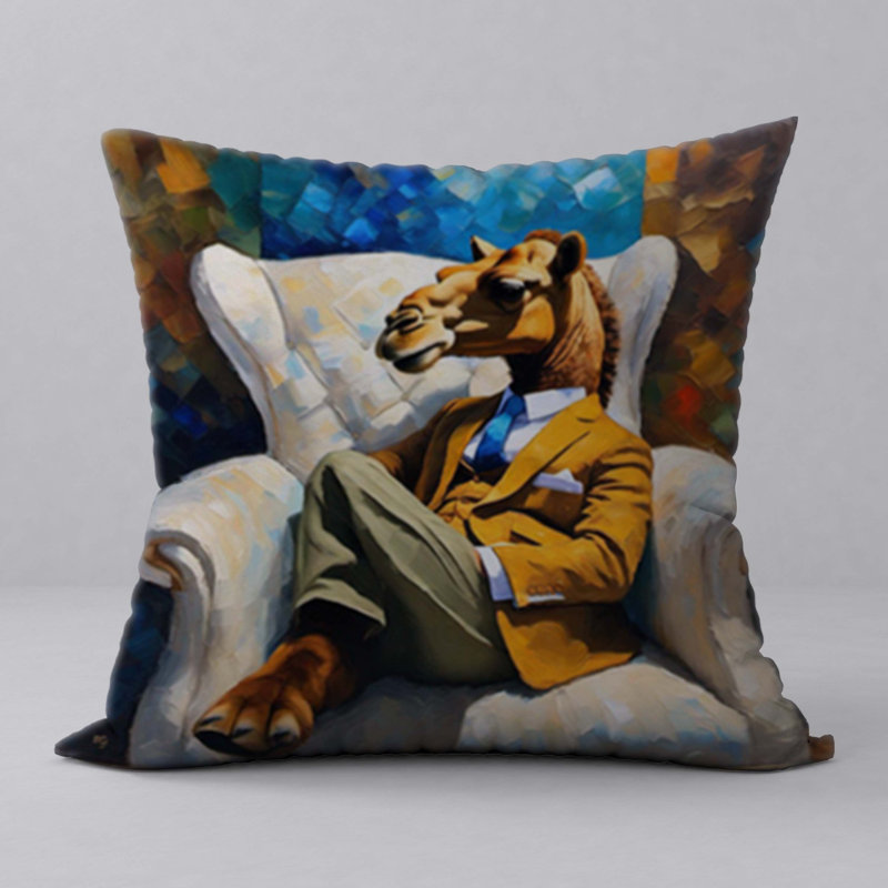 Polyester Throw Square Pillow Cover & Insert