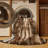 Machine Washable Abstract Brown Area Rug-1972309853