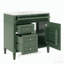 Meuble-lavabo simple 36 po avec plateau en céramique Dimitilde-439470286