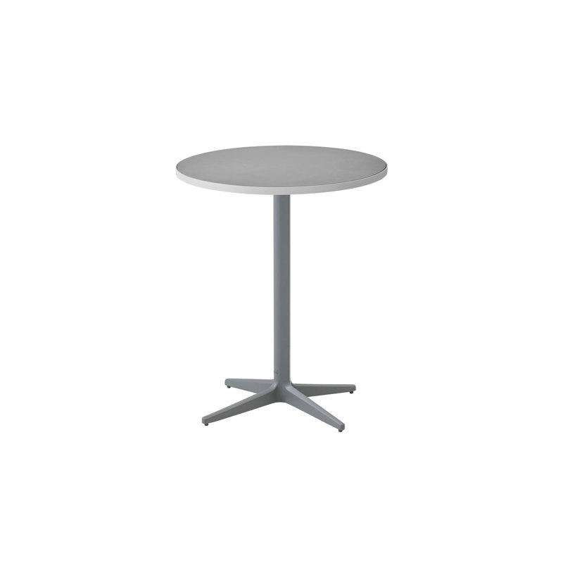 Drop Outdoor Round Coffee Table, Lava Gray, Dark Gray, 23.7" W x 23.7" L x 29.4" H