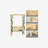 Natural Wood Garden Arbor: Climbing Plant Support & Bench