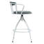 Tabouret de bar pivotant de 26 po de hauteur comptoir, ensemble de 2 sièges en tissu avec structure en métal, chaises de bar de style industriel moderne-86784280-86784283
