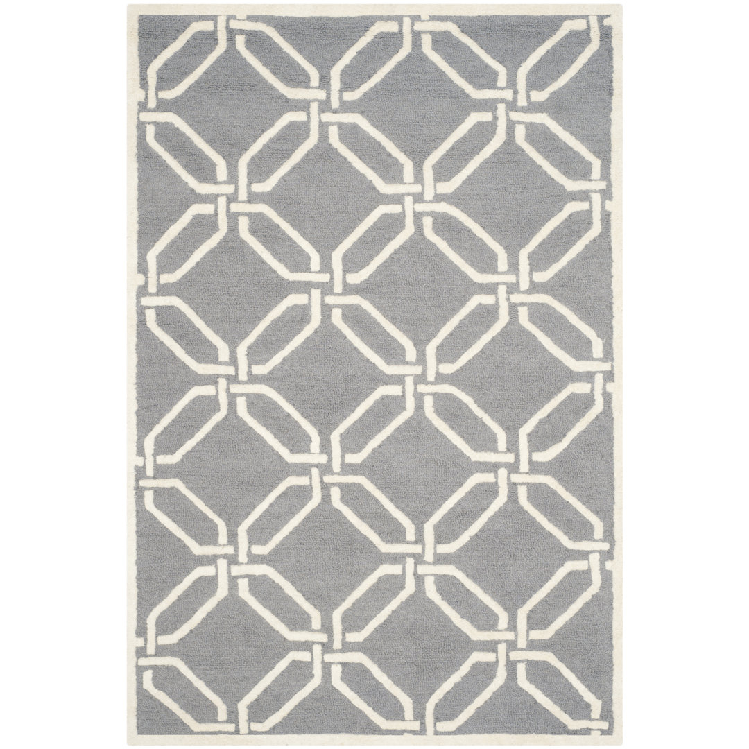 Geometric Wool Hand Woven Area Rug