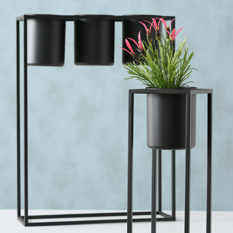 3 pots à fleurs modernes Mid Century