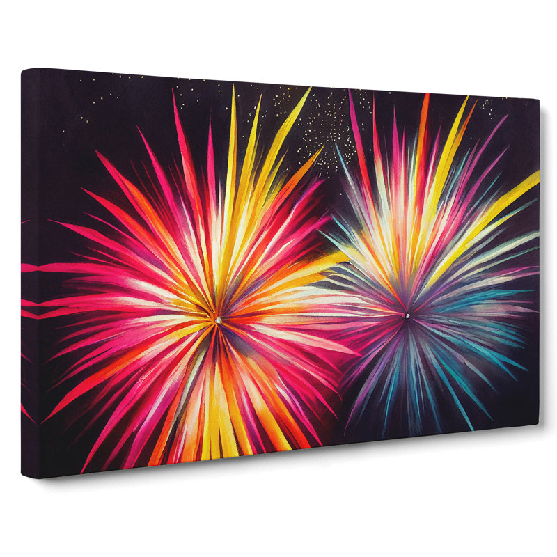 Delicious Fireworks - Wrapped Canvas, 35cm H x 50cm W x 3cm D