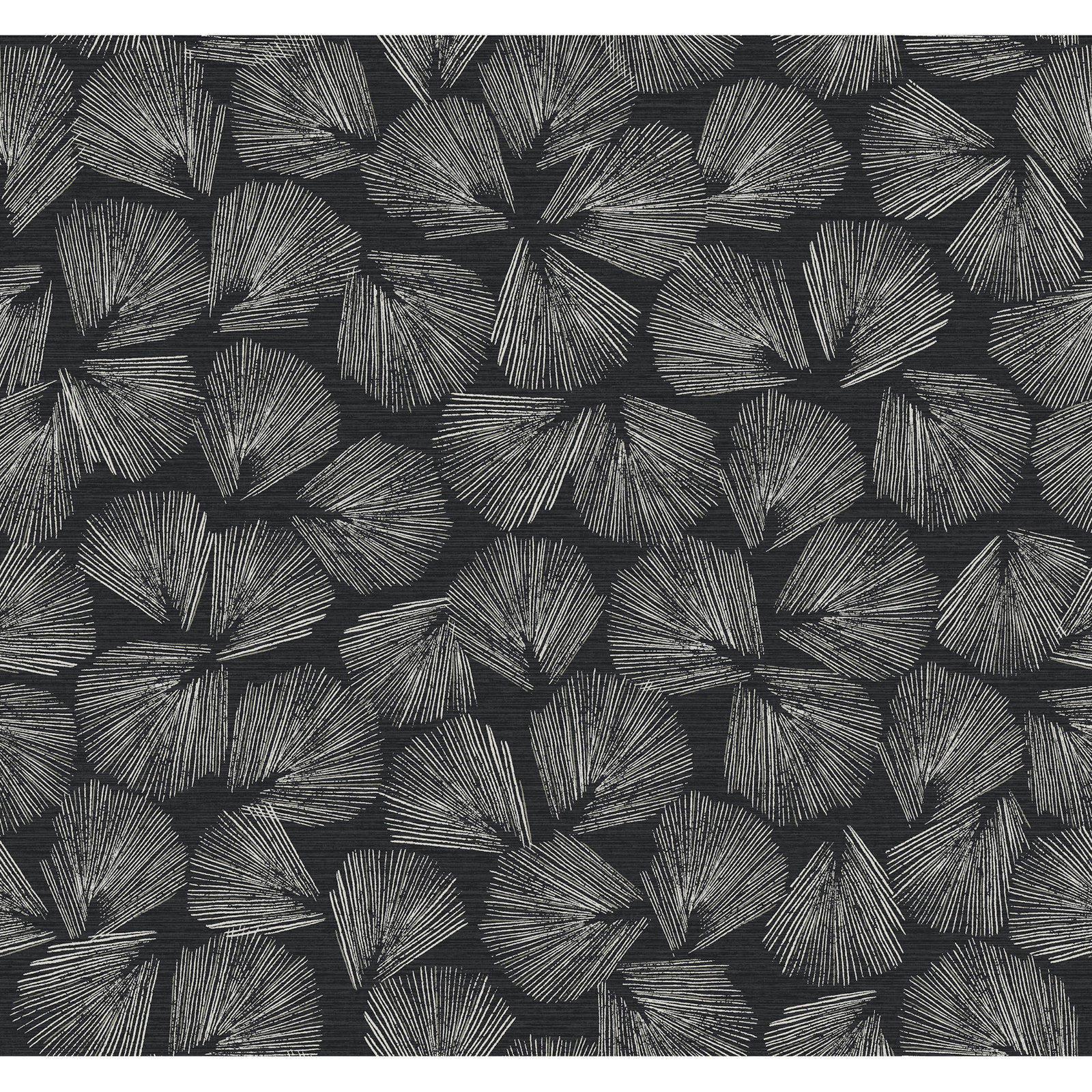Calliope Botanical Wallpaper, Black
