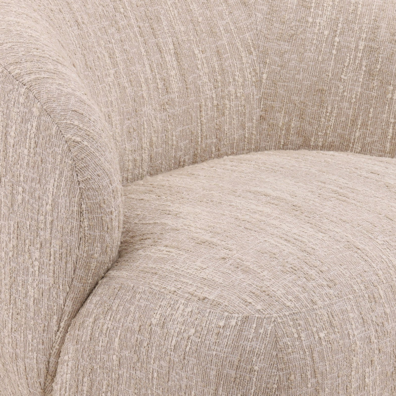 Romy Upholstered Swivel Chair, Napa Beige
