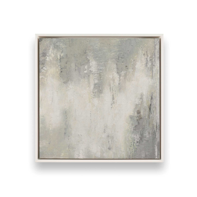 Minéral Moods v1, Toile à cadre flottant blanc opaque, H 32,75 po x l 32,75 po x P 1,75 po