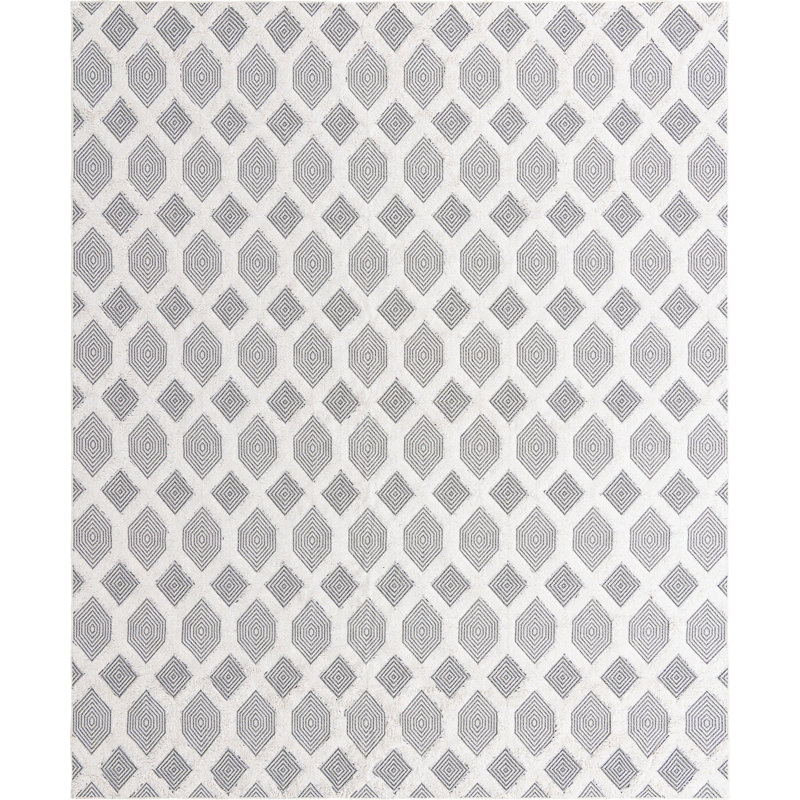 Tapis contemporain Eiryn couleur pierre, Rectangle 5 pi 3 po x 8 pi