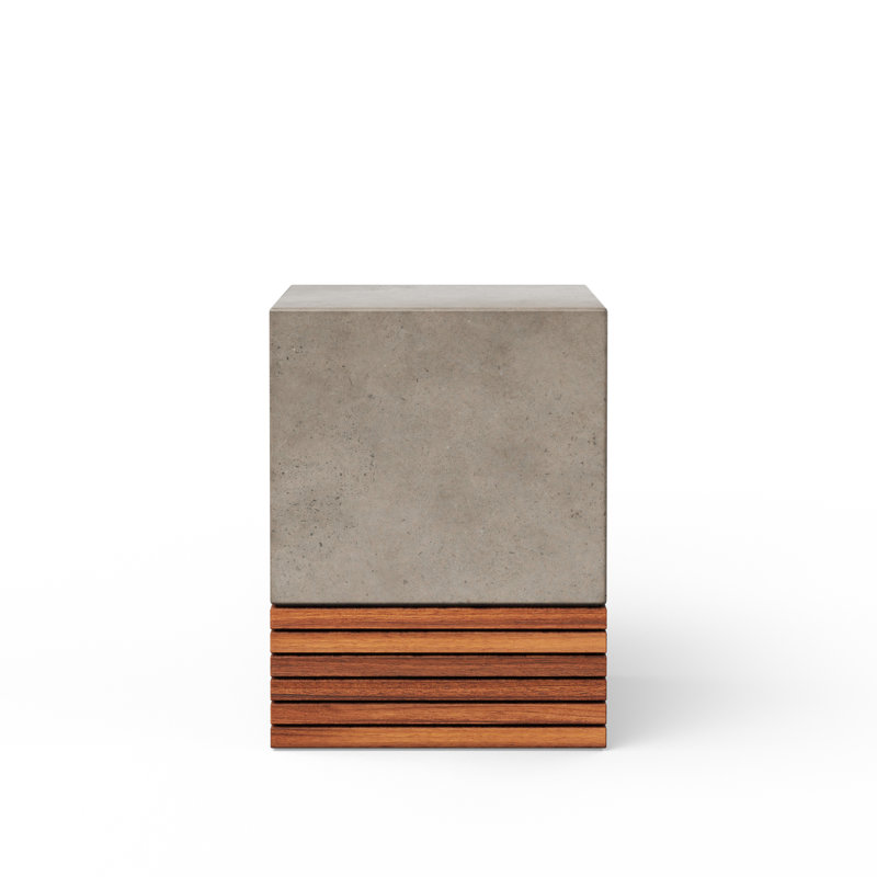 Mixx Stecca Garden Stool, Concrete