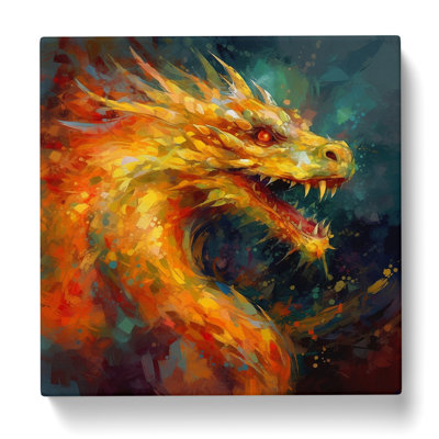 Dragon Impressionism - Wrapped Canvas