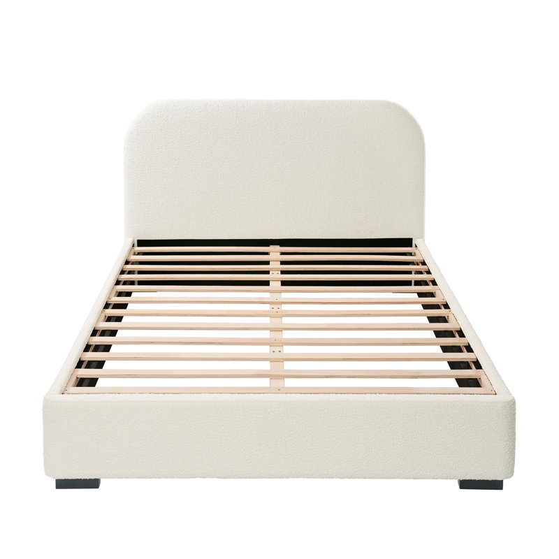 Reigen Boucle Platform Bed | Stylish & Modern Design