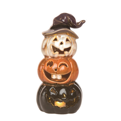 Jack-O-Lantern empilé multicolore en céramique 8,07 po The Holiday Aisle®