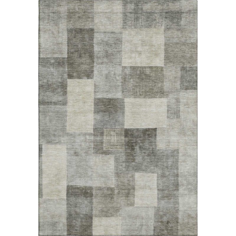 Premium Machine Washable Alijah AMF1261 Geometric Rug, Rectangle 8' x 10'