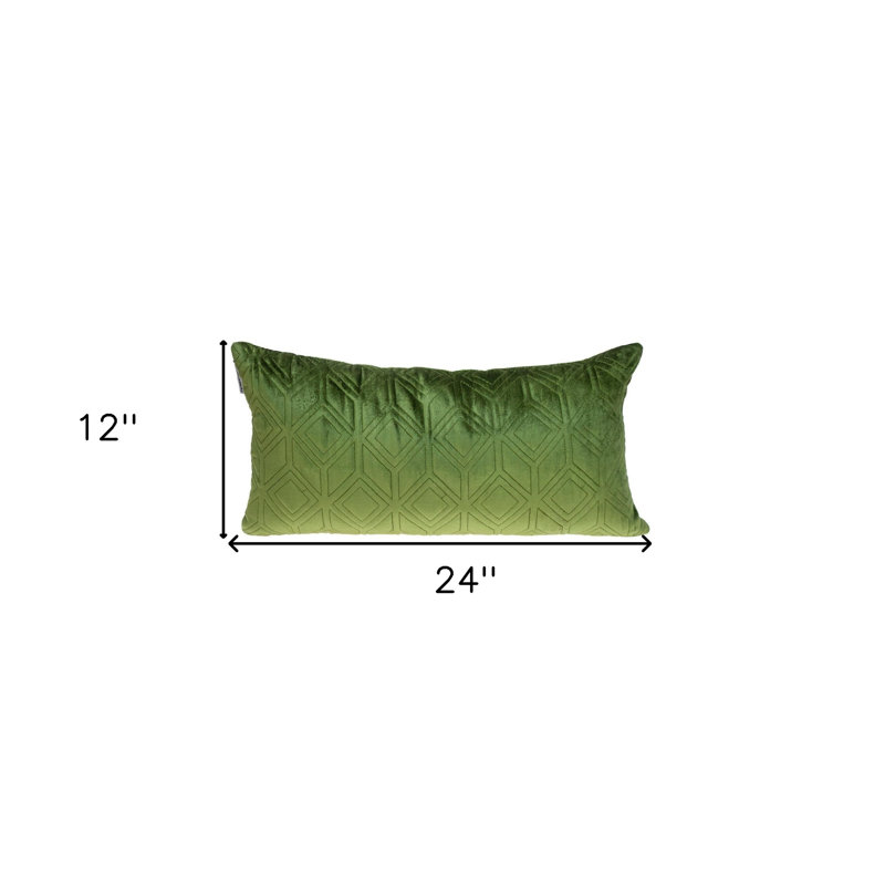 Coussin 12 "X 24" Taupe, Olive