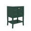 Meuble-lavabo 24 po avec lavabo supérieur, meuble-lavabo moderne avec 2 portes et meuble-lavabo simple