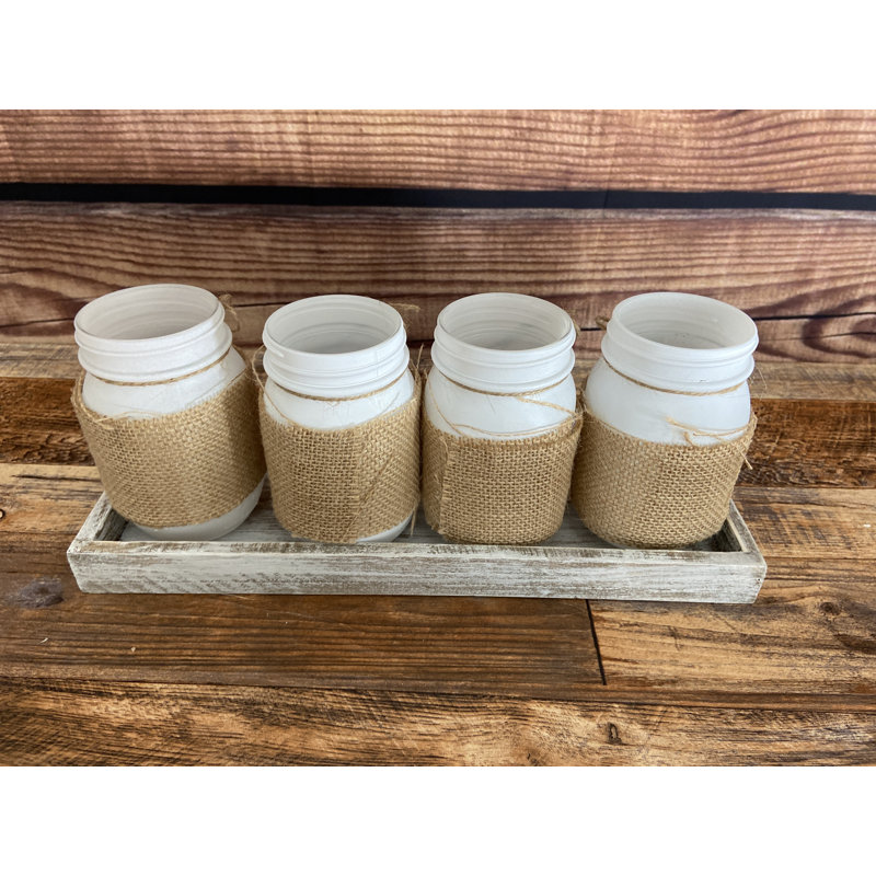 Martaveon Glass/Wood Decorative Urns & Jars