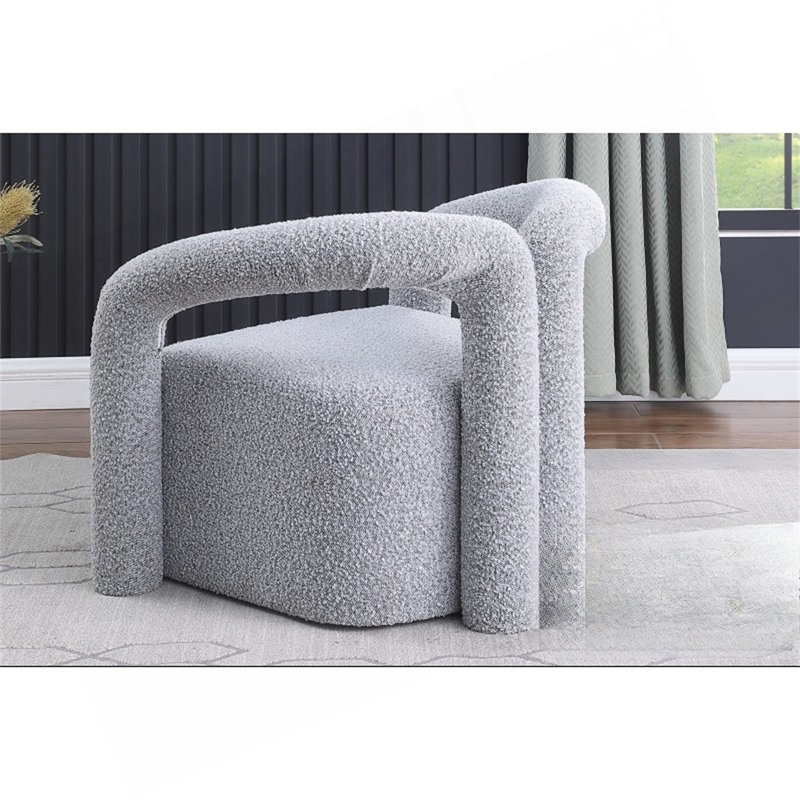 Modern Accent Chair, Upholstered Chair, Grey