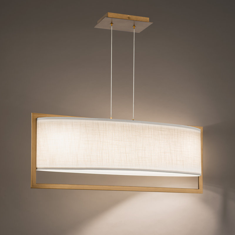 Park Avenue 1 - Light LED Pendant, Aged Brass