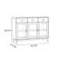 Table de buffet en verre Simple Groove