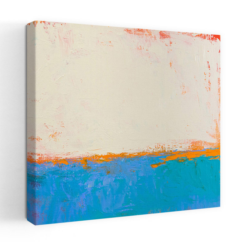 «Calm Seas», art contemporain abstrait, H 18 po x l 18 po