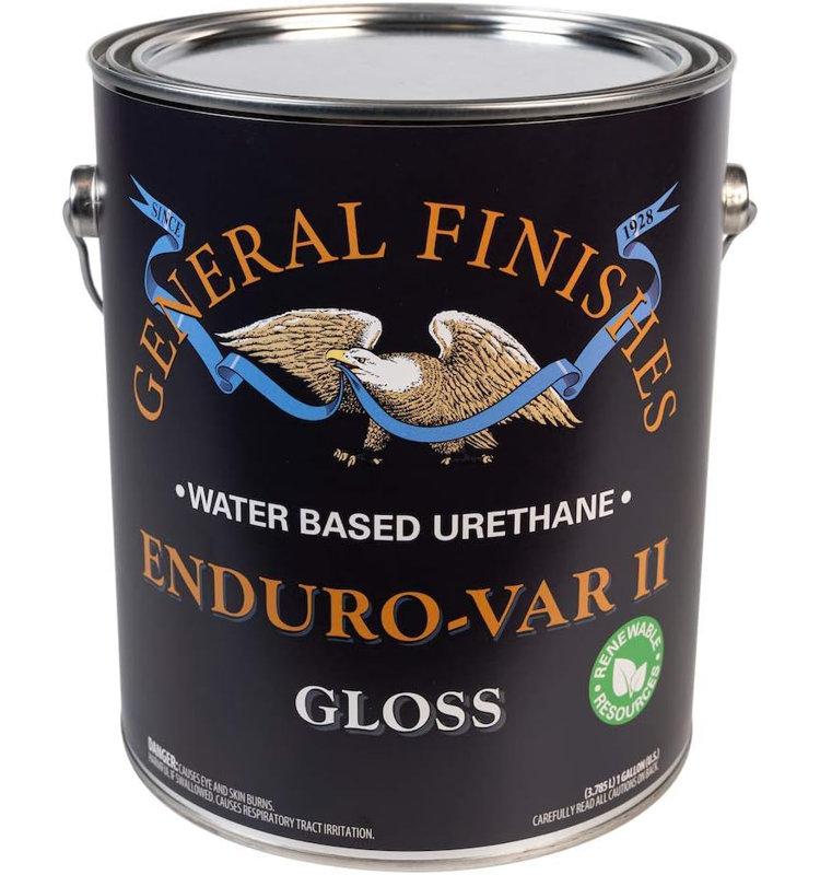 General Finishes Enduro-VAR II Water Based Urethane Gloss Topcoat (1 Gallon)