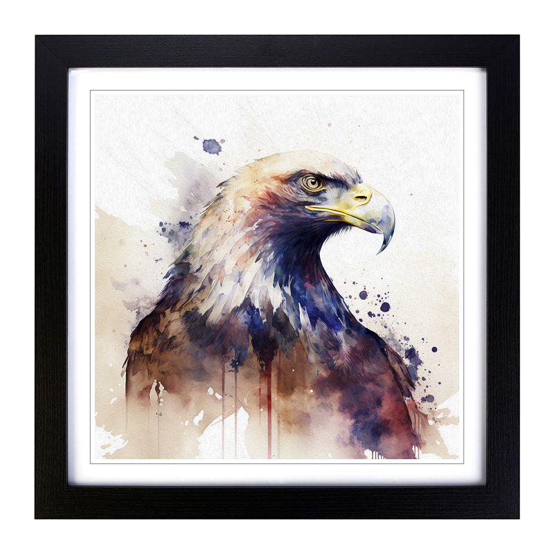 Single Picture Frame Print on Wood, Black