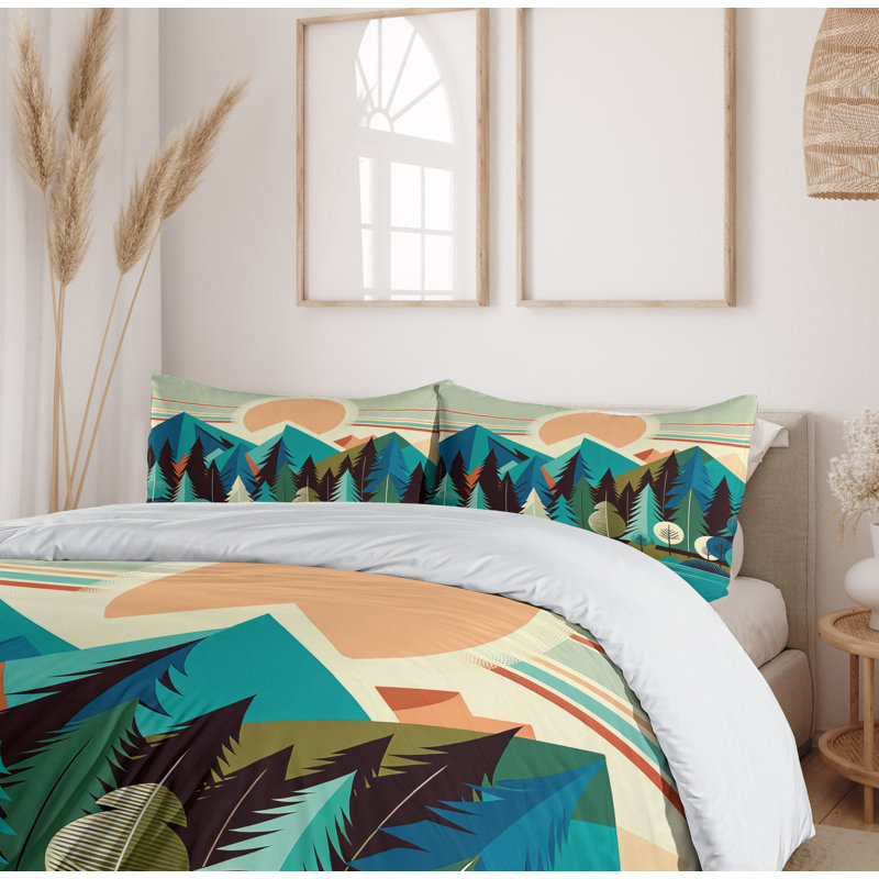 Mountain Duvet Cover, King Duvet Cover + 2 Standard Shams