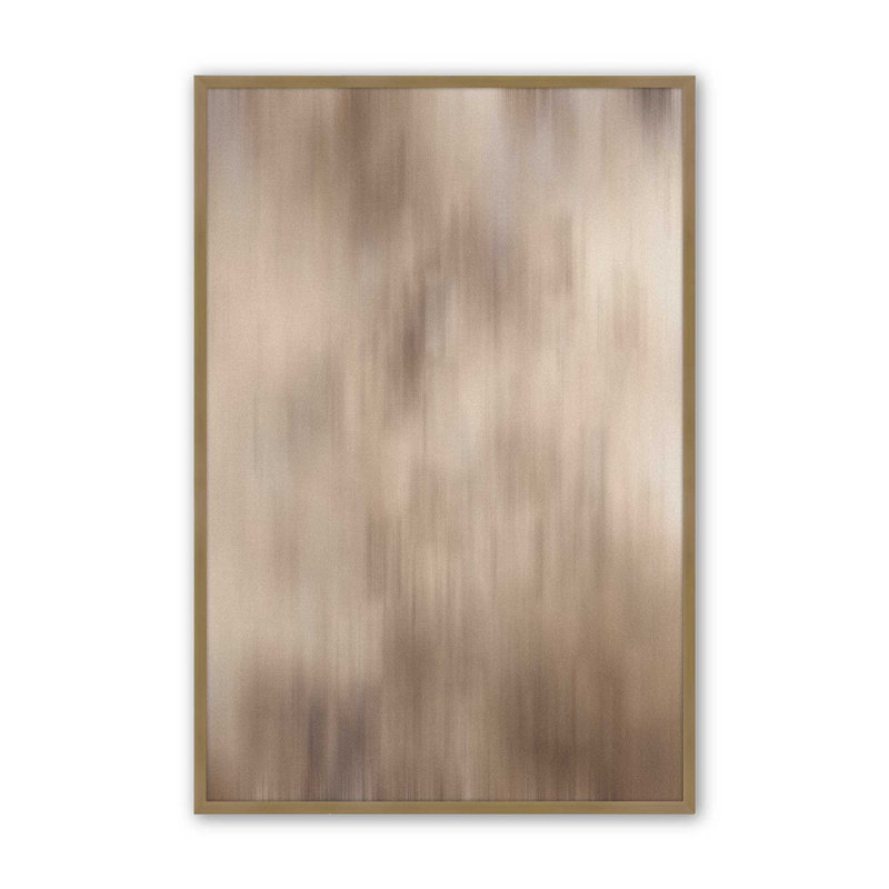 Cosmic Latte II, Cadre simple brossé doré, H 11,25 po x l 9,25 po