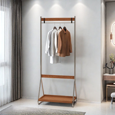 Stainless Steel Coat Rack Double Rods