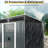 Spacious 6 X 5Ft Outdoor Metal Storage Unit With Transparent Plate & Ground Separation - For Lawn 6Ft Facility Lockable Sliding Doors Sunlight Entry Garden Equipment-122098288