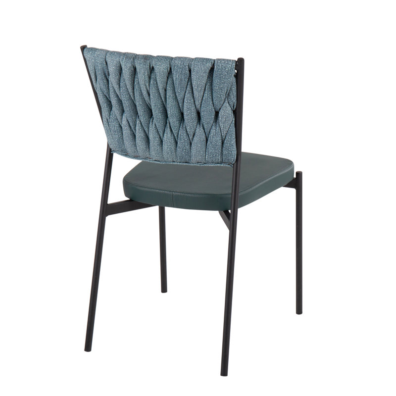 Chaise tressée contemporaine Tania par LumiSource - ensemble de 2