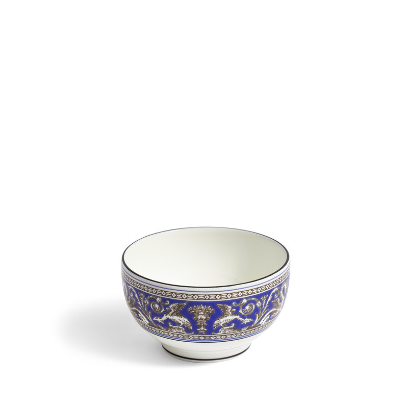 Florentine Colours Rice Bowl 4.1in, Blue