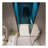 1 3/8" adjustment,universal pivot shower door, open outside, with 1/4" tempered glass-112318667-112318668