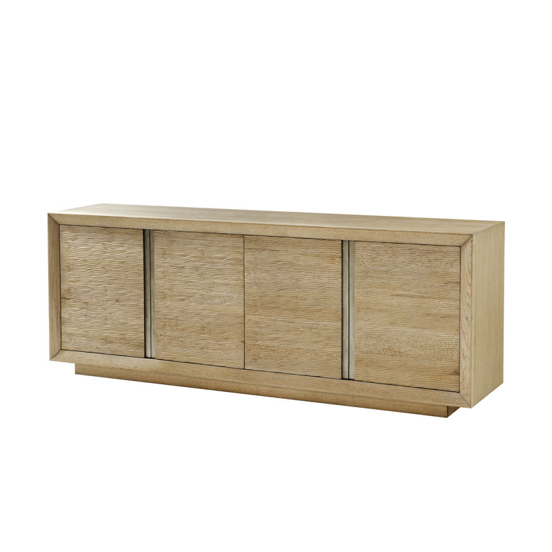 Essence 90.25'' W Solid Wood Sideboard, Blonde