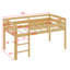 Lit mezzanine bas compact avec échelle robuste-129032447