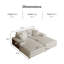 Combinaison de chaise longue convertible surdimensionnée rembourrée-371059571